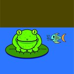 frog and fish